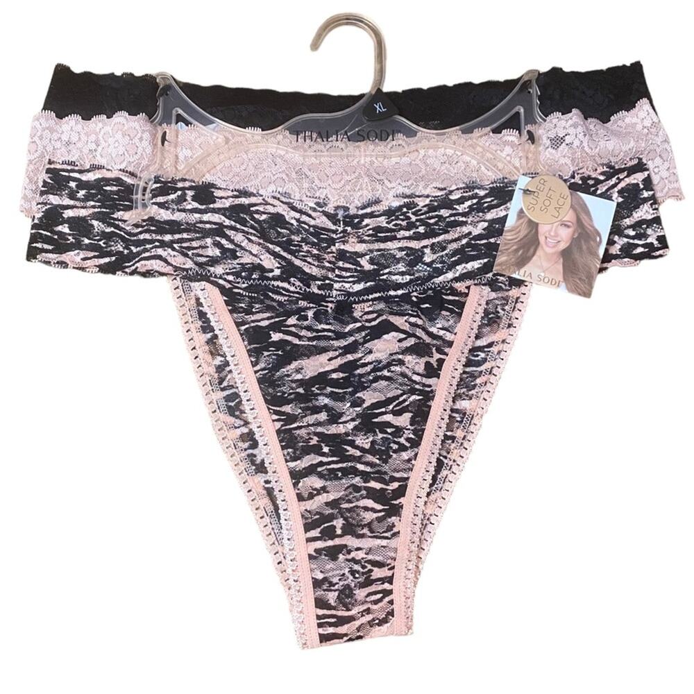 NWT Thalia Sodi XL Super Soft Lace 3-Pack Underwear/ Sexy Bikini Cheeky Intimate